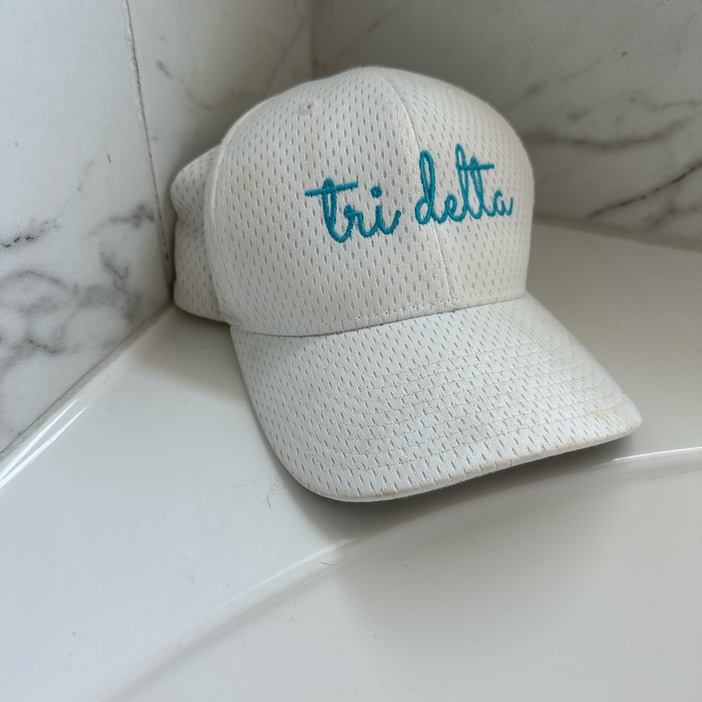 White Tri Delta Cap